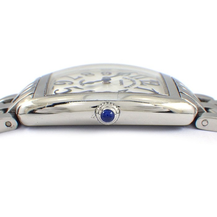 フランクミュラー FRANCK MULLER 腕時計 トノウカーベックス 1752QZ シルバーギョーシェ文字盤 SS クオーツアナログ 【中古】