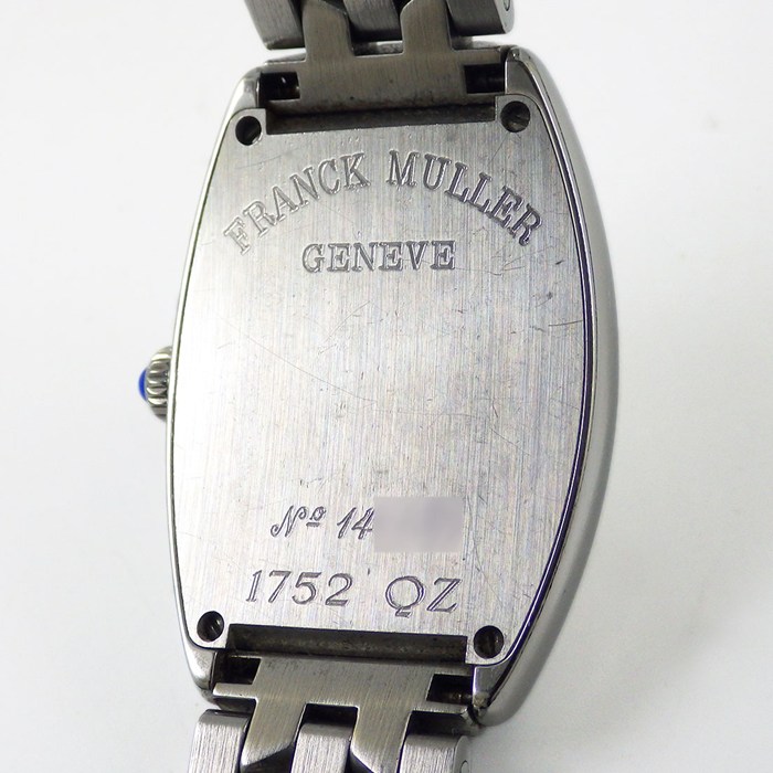フランクミュラー FRANCK MULLER 腕時計 トノウカーベックス 1752QZ シルバーギョーシェ文字盤 SS クオーツアナログ 【中古】