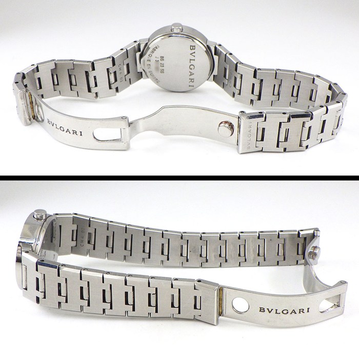 ブルガリ BVLGARI 腕時計 ブルガリブルガリ BB23SS/BB23WSSD ホワイト文字盤 デイト SS クオーツアナログ 【中古】