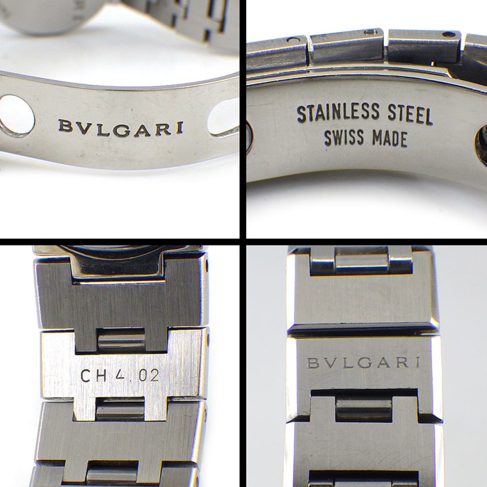 ブルガリ BVLGARI 腕時計 ブルガリブルガリ BB23SS/BB23WSSD ホワイト文字盤 デイト SS クオーツアナログ 【中古】