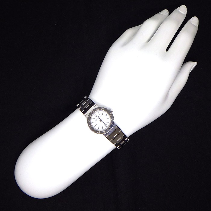ブルガリ BVLGARI 腕時計 ブルガリブルガリ BB23SS/BB23WSSD ホワイト文字盤 デイト SS クオーツアナログ 【中古】