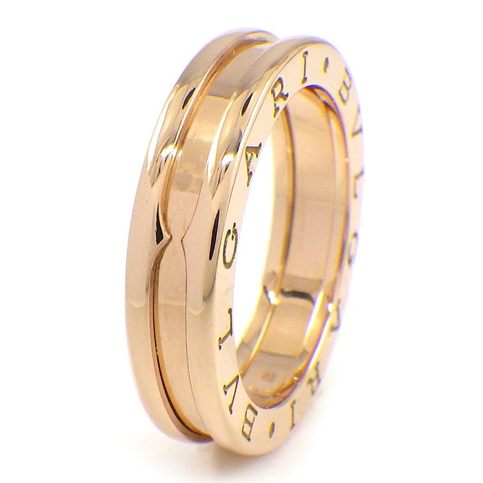 ブルガリ BVLGARI リング ビーゼロワン XS 1バンド 335993 ロゴ K18PG 12号 / #52 【中古】