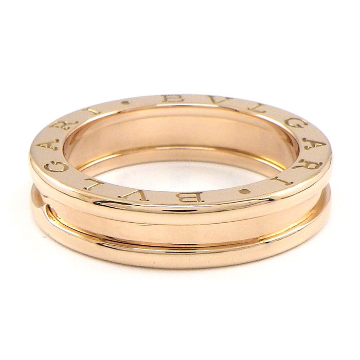 ブルガリ BVLGARI リング ビーゼロワン XS 1バンド 335993 ロゴ K18PG 12号 / #52 【中古】
