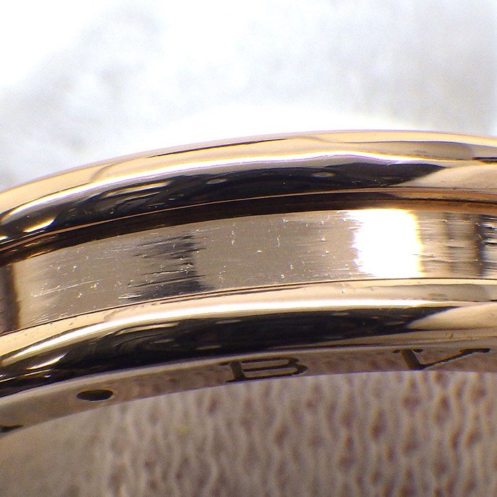 ブルガリ BVLGARI リング ビーゼロワン XS 1バンド 335993 ロゴ K18PG 12号 / #52 【中古】