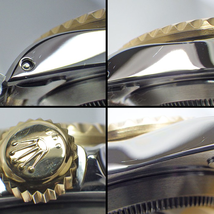 ロレックス Rolex 腕時計 サブマリーナー デイト 16613 A番 1998年-1999年製 カレンダー 回転ベゼル 夜光インデックス 夜光針 サンレイ ブルー文字盤 K18YG SS 自動巻き 【中古】