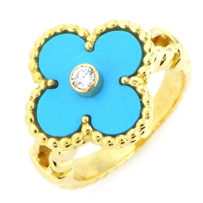 ヴァンクリーフアーペル　ヴィンテージアルハンブラ　トルコ石　ターコイズ　リング ヴァンクリーフ＆アーペル Van Cleef & Arpels】リング ヴィンテージ