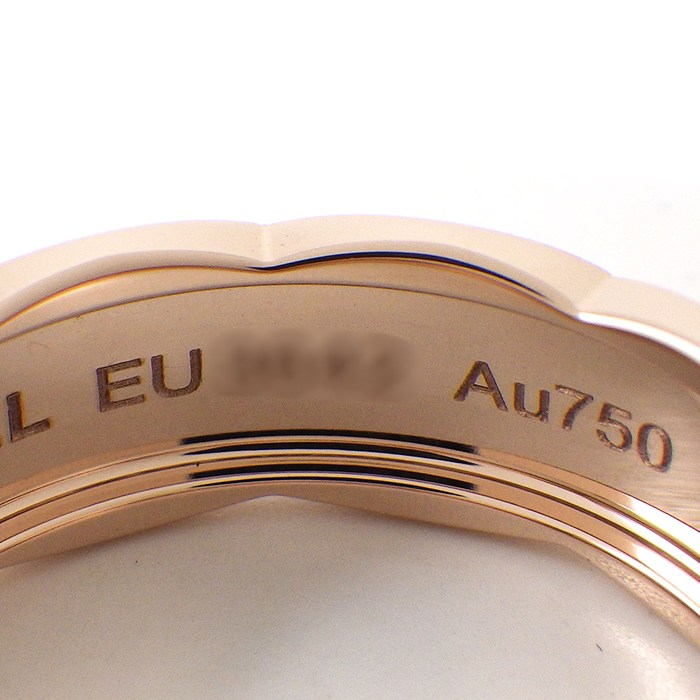 シャネル CHANEL リング ココクラッシュ ミディアム J10817 マトラッセ キルティング K18BG 13号 / #53 【中古】