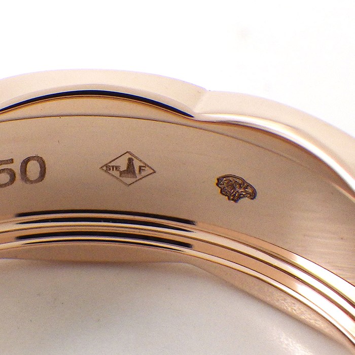 シャネル CHANEL リング ココクラッシュ ミディアム J10817 マトラッセ キルティング K18BG 13号 / #53 【中古】