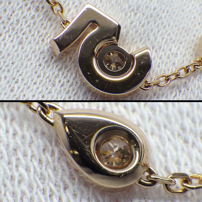 シャネル CHANEL ブレスレット エクストレ ドゥ シャネル No.5 J12428 ドロップモチーフ 5ポイント ダイヤモンド 計0.16ct K18PG 【中古】