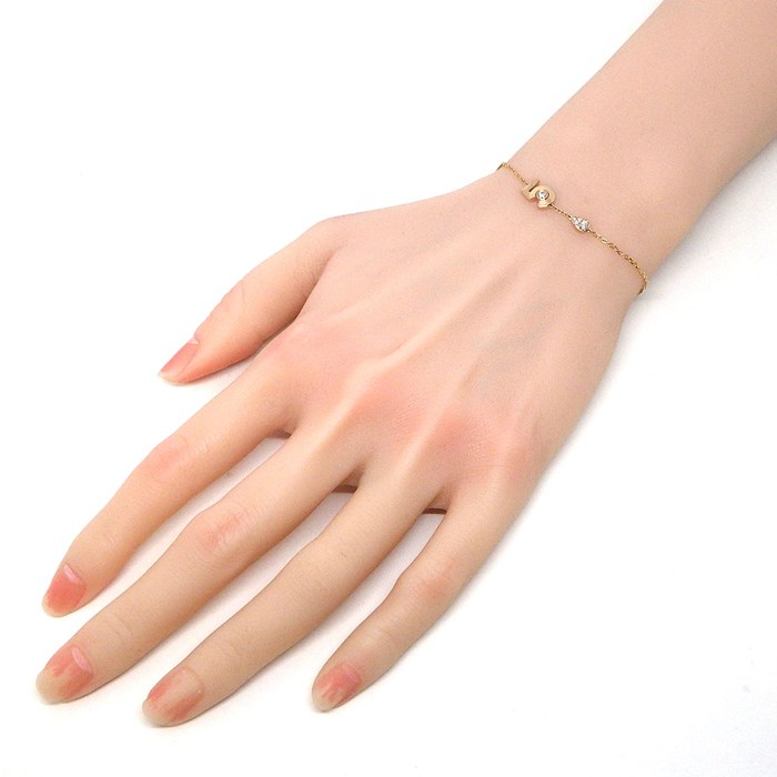 シャネル CHANEL ブレスレット エクストレ ドゥ シャネル No.5 J12428 ドロップモチーフ 5ポイント ダイヤモンド 計0.16ct K18PG 【中古】