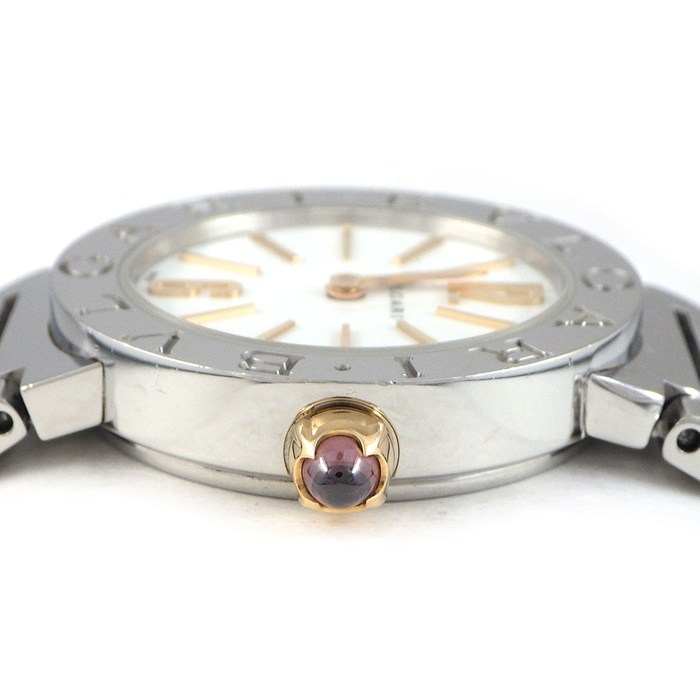 ブルガリ BVLGARI 腕時計 ブルガリブルガリ BBL26WSSPGD ホワイト文字盤 K18PG SS クオーツアナログ 【中古】