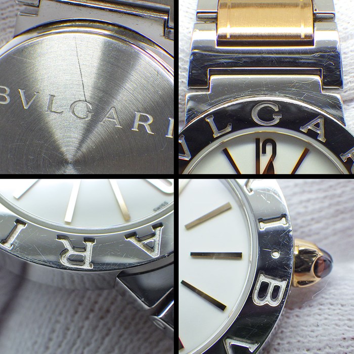 ブルガリ BVLGARI 腕時計 ブルガリブルガリ BBL26WSSPGD ホワイト文字盤 K18PG SS クオーツアナログ 【中古】