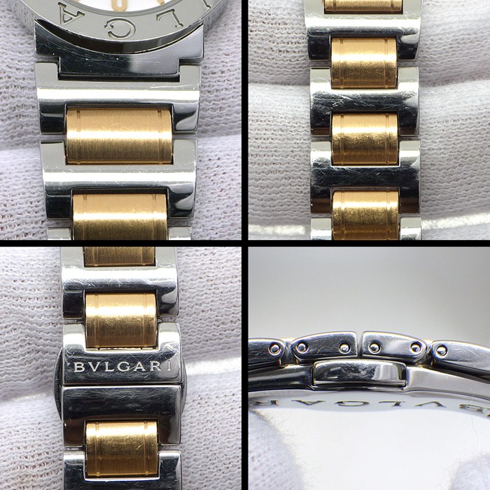 ブルガリ BVLGARI 腕時計 ブルガリブルガリ BBL26WSSPGD ホワイト文字盤 K18PG SS クオーツアナログ 【中古】