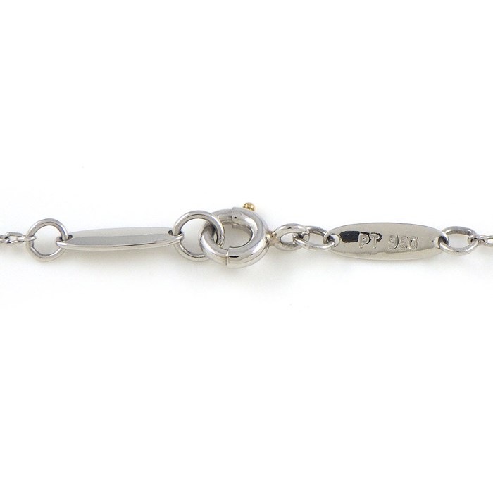 ティファニー Tiffany & Co. ネックレス オープン ハート ロッククリスタル PT950 【中古】