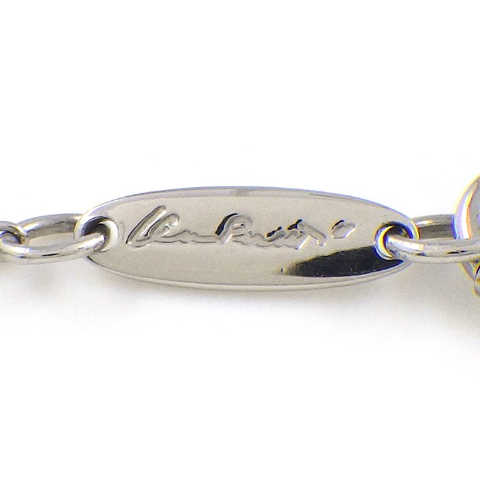 ティファニー Tiffany & Co. ネックレス オープン ハート ロッククリスタル PT950 【中古】