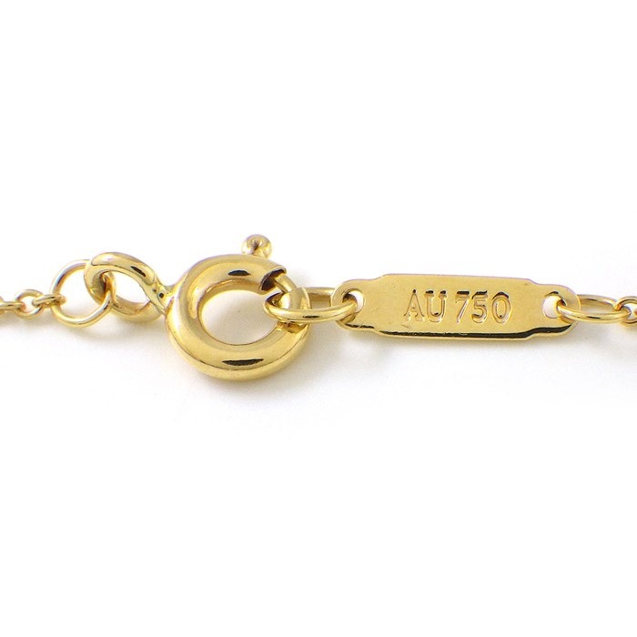 ティファニー Tiffany & Co. ネックレス センチメンタル ハート スモール ダイヤモンド K18YG 【中古】