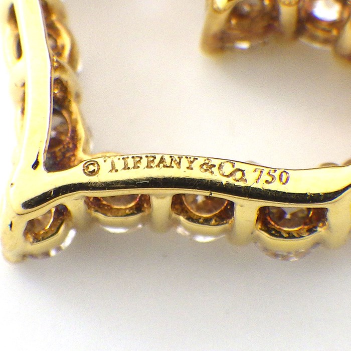 ティファニー Tiffany & Co. ネックレス センチメンタル ハート スモール ダイヤモンド K18YG 【中古】