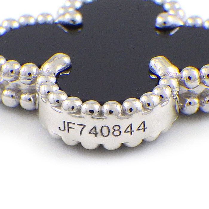 ヴァンクリーフ＆アーペル Van Cleef & Arpels ブレスレット ヴィンテージアルハンブラ 5モチーフ VCARP2R900 3ポイント オニキス 24ポイント ダイヤモンド 計0.96ct K18WG 【箱・保付き】 【中古】
