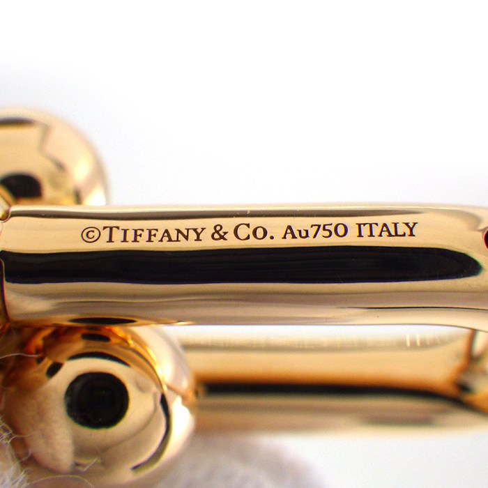 ティファニー Tiffany & Co. ピアス ハードウェア ラージ 68533678 K18PG 【中古】