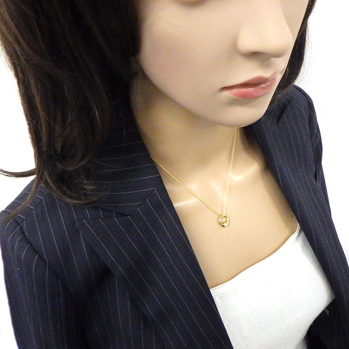 ティファニー Tiffany & Co. ネックレス エターナルサークル K18YG 【中古】