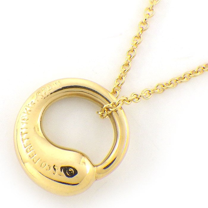 ティファニー Tiffany & Co. ネックレス エターナルサークル K18YG 【中古】