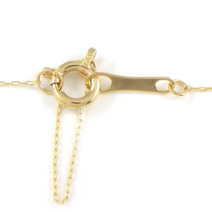 【ダイヤモンド】 ネックレス ホースシュー ミニ パヴェ ダイヤモンド 計0.059ct K18YG