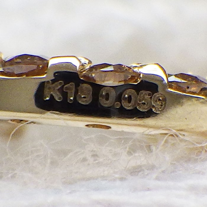 【ダイヤモンド】 ネックレス ホースシュー ミニ パヴェ ダイヤモンド 計0.059ct K18YG