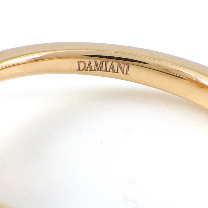 ダミアーニ DAMIANI リング マルゲリータ 8mm 20073016 マーガレット 1ポイント アメジスト パヴェ ブラウン ダイヤモンド 0.13ct K18PG 8.5号 【箱・保付き】 【中古】