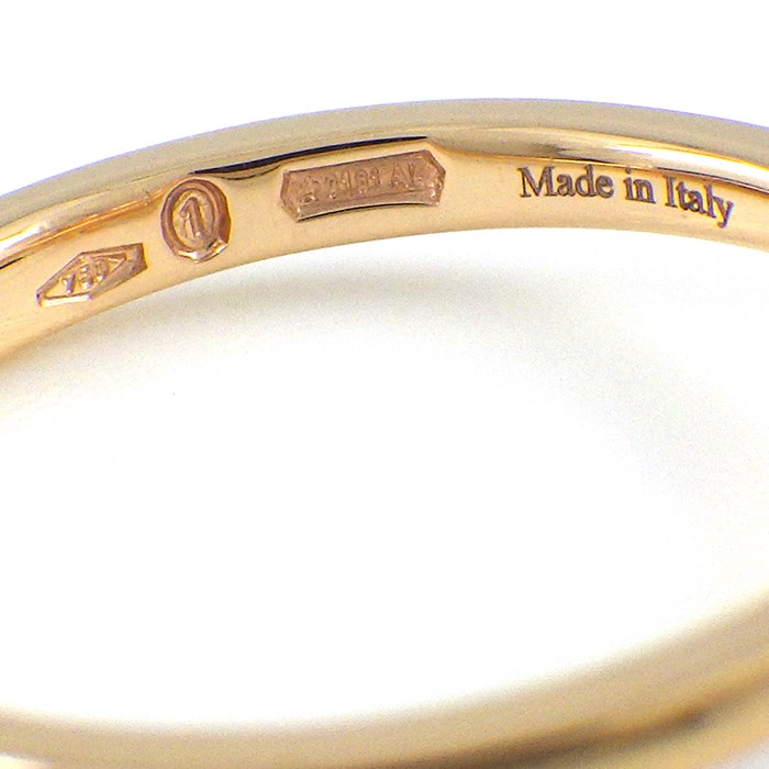 ダミアーニ DAMIANI リング マルゲリータ 8mm 20073016 マーガレット 1ポイント アメジスト パヴェ ブラウン ダイヤモンド 0.13ct K18PG 8.5号 【箱・保付き】 【中古】