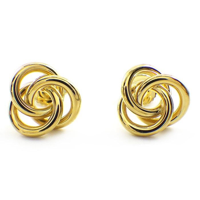 ティファニー Tiffany & Co. ピアス 3フープ トレフォイル ノット  