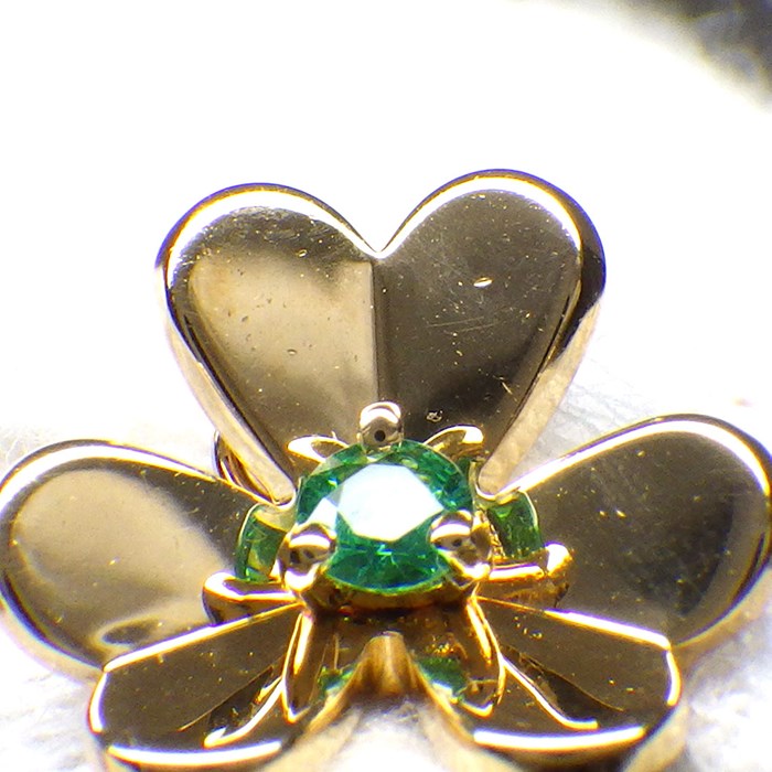 ヴァンクリーフ＆アーペル Van Cleef & Arpels ブレスレット フリヴォル ミニモデル VCARP7SC00 1ポイント エメラルド K18YG 【中古】