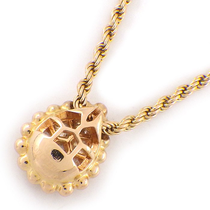 ブシュロン BOUCHERON ネックレス セルパンボエム エクストラスモール XS JPN00565 ドロップ モチーフ スクリューチェーン 8ポイント ダイヤモンド 計0.14ct K18PG 【中古】