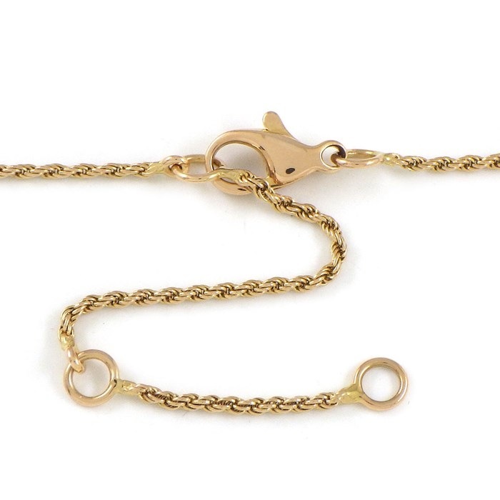 ブシュロン BOUCHERON ネックレス セルパンボエム エクストラスモール XS JPN00565 ドロップ モチーフ スクリューチェーン 8ポイント ダイヤモンド 計0.14ct K18PG 【中古】
