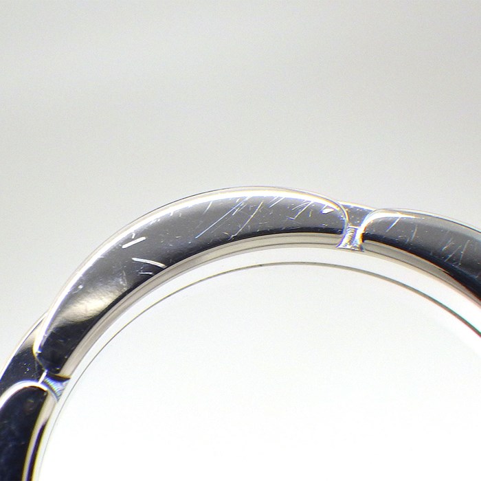 カルティエ Cartier リング マイヨンパンテール ウェディング バンド B4098900 2連 セミパヴェ 42ポイント ダイヤモンド 計0.30ct K18WG 10号 / #50 【箱・保付き】 【中古】