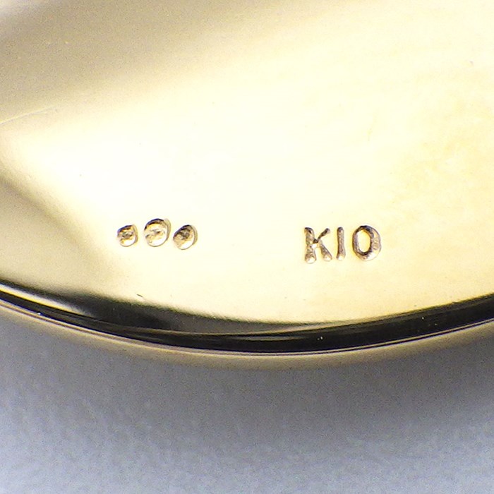 ココシュニック Cocoshnik ネックレス スタッズ ピラミッド ラウンド サークル K10YG メタル 【中古】