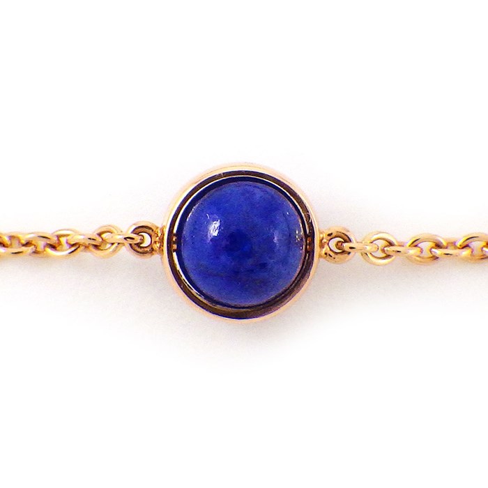 ピアジェ PIAGET ブレスレット ポセション 1ポイント ラピスラズリ K18PG 【中古】