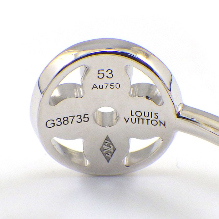 ルイ・ヴィトン LOUIS VUITTON リング バーグ モノグラム イディール ブロッサム Q9F15E 3本組 フラワー スター スリーカラー 3ポイント ダイヤモンド 計0.10ct K18PG K18WG K18YG 13号 / #53 【箱・保付き】 【中古】
