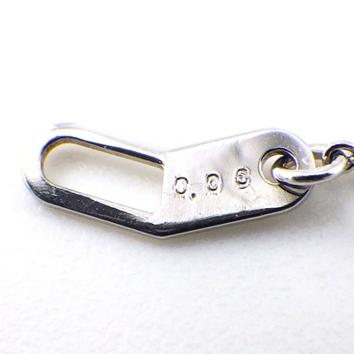 スタージュエリー STAR JEWELRY ネックレス フラワーモチーフ ダイヤモンド 0.06ct K10WG 【中古】
