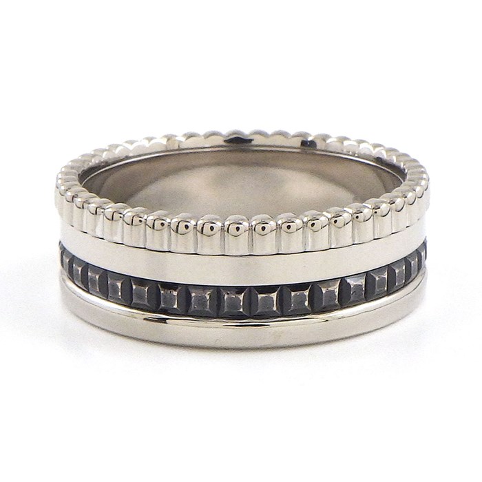 ブシュロン BOUCHERON リング キャトル ブラック エディション スモール JRG01790 ブラックPVD K18WG 13.5号 / #54 【中古】