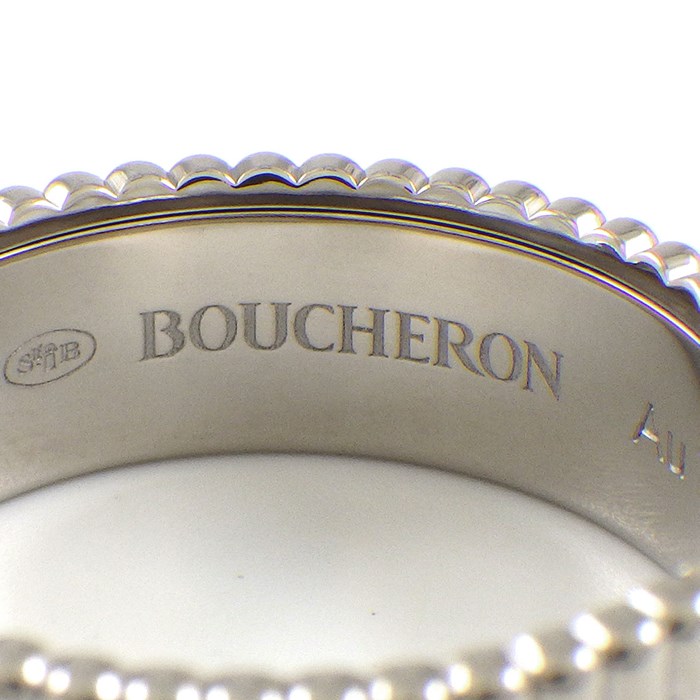 ブシュロン BOUCHERON リング キャトル ブラック エディション スモール JRG01790 ブラックPVD K18WG 13.5号 / #54 【中古】
