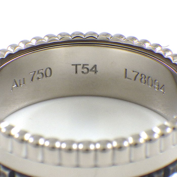 ブシュロン BOUCHERON リング キャトル ブラック エディション スモール JRG01790 ブラックPVD K18WG 13.5号 / #54 【中古】