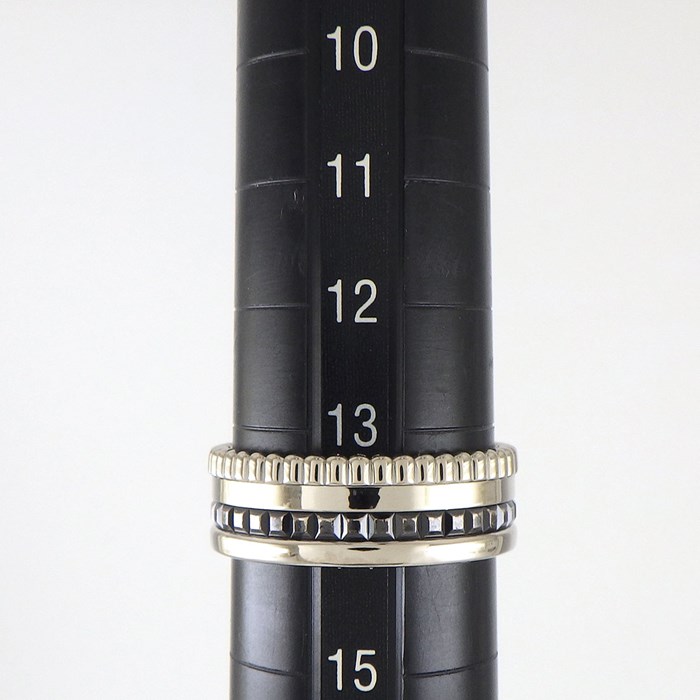 ブシュロン BOUCHERON リング キャトル ブラック エディション スモール JRG01790 ブラックPVD K18WG 13.5号 / #54 【中古】
