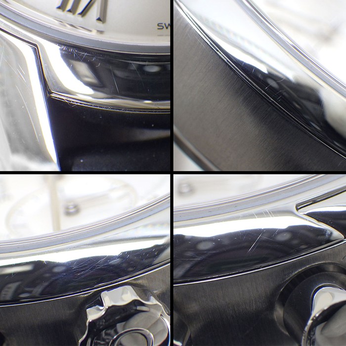 オメガ OMEGA 腕時計 デ・ヴィル アワービジョン 431.13.42.51.02.001 クロノメーター クロノグラフ デイト スモールセコンド シルバー文字盤 SS ブラック アリゲーターレザーベルト 自動巻き 【箱・保付き】 【中古】