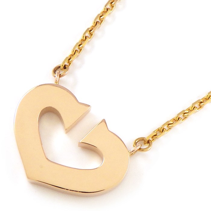 カルティエ Cartier ネックレス Cハート K18PG 【中古】 | ジェイビー 