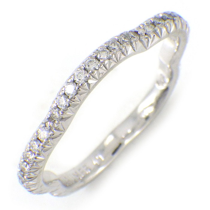 シャネル CHANEL リング カメリア フルエタニティ ダイヤモンド K18WG 9号 / #49 【中古】