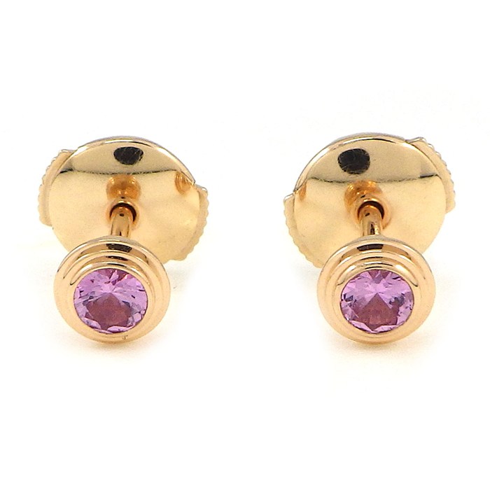 カルティエ Cartier ピアス ダムール B8043400 サフィール レジェ オンライン限定 ピンクサファイア K18PG 【箱・保付き】 【中古】