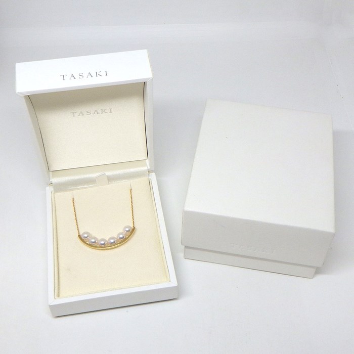 タサキ 田崎真珠 TASAKI ロングネックレス バランス プラス P-15205