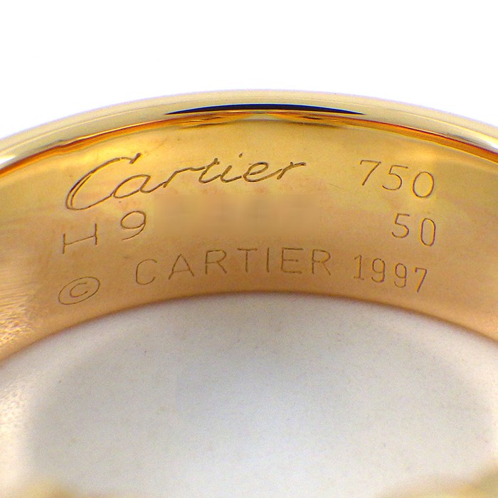カルティエ Cartier リング 2C トリニティ スリーカラー K18PG K18WG K18YG 9.5号 / #50 【中古】