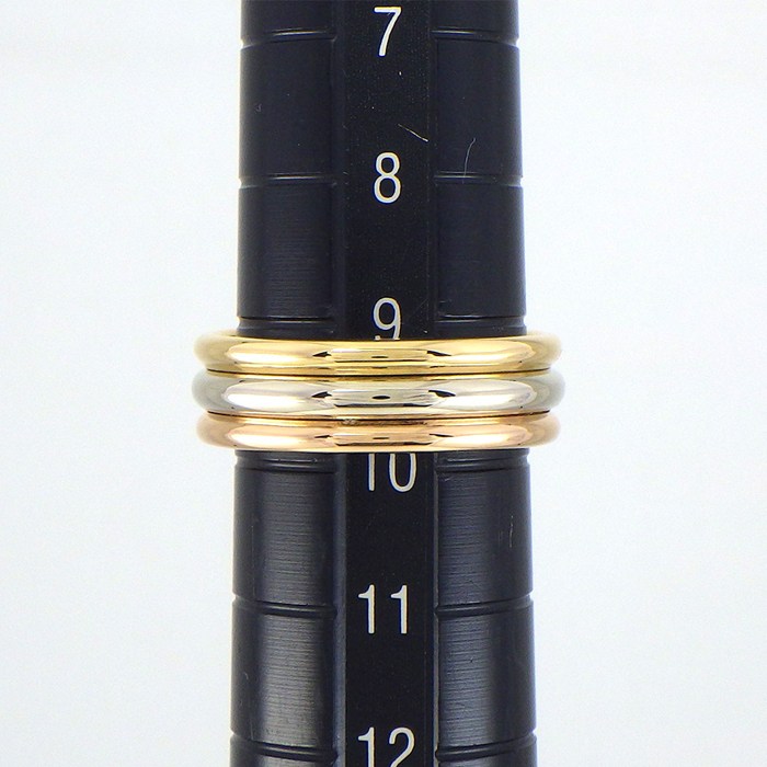 カルティエ Cartier リング 2C トリニティ スリーカラー K18PG K18WG K18YG 9.5号 / #50 【中古】