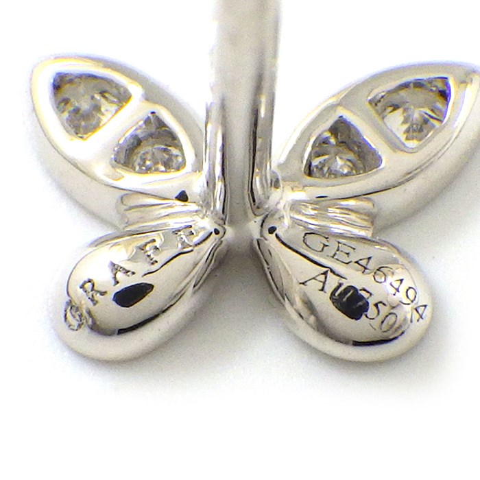 グラフ Graff GRAFF ピアス バラフライ プティ RGE1563 パヴェ ダイヤモンド 計0.08ct K18WG 【中古】